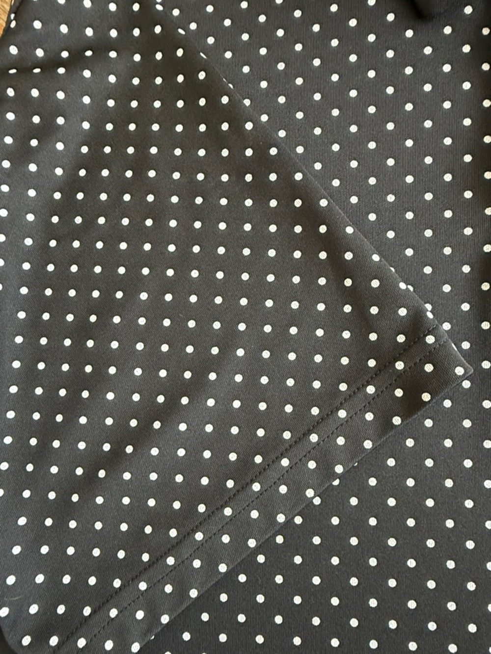 Under Armour Black Polo with White Polka Dots - Picture 4 of 5